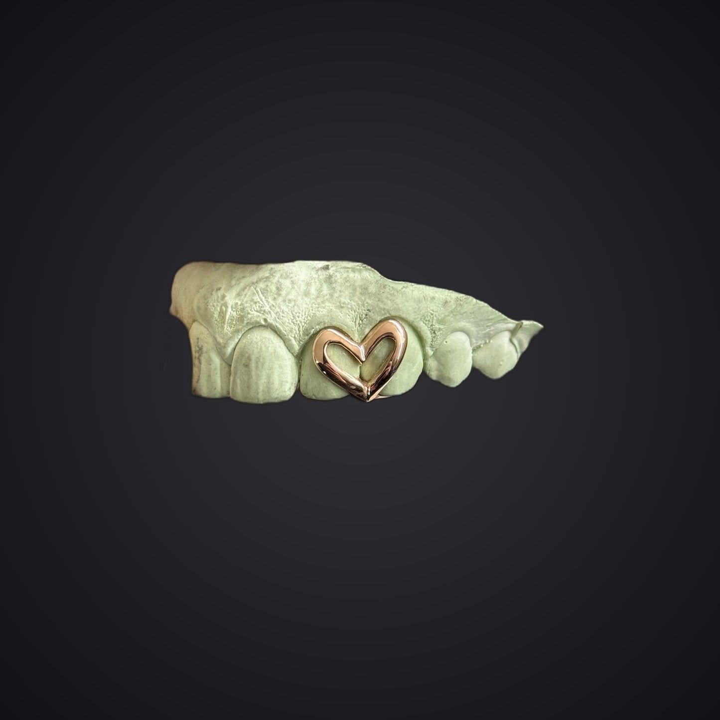 Custom Open Heart Open Face Grillz