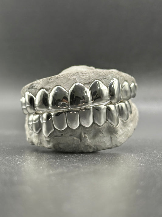 Custom Silver Grillz 925 Sterling Silver Teeth
