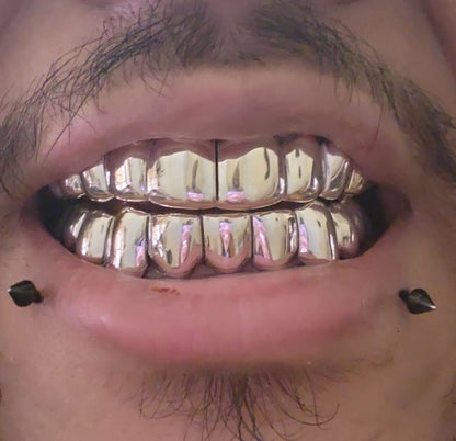 Custom Silver Grillz 925 Sterling Silver Teeth