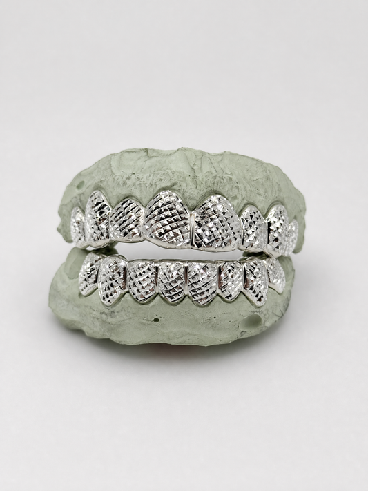 Diamond Dust Trillion Cut Grillz.