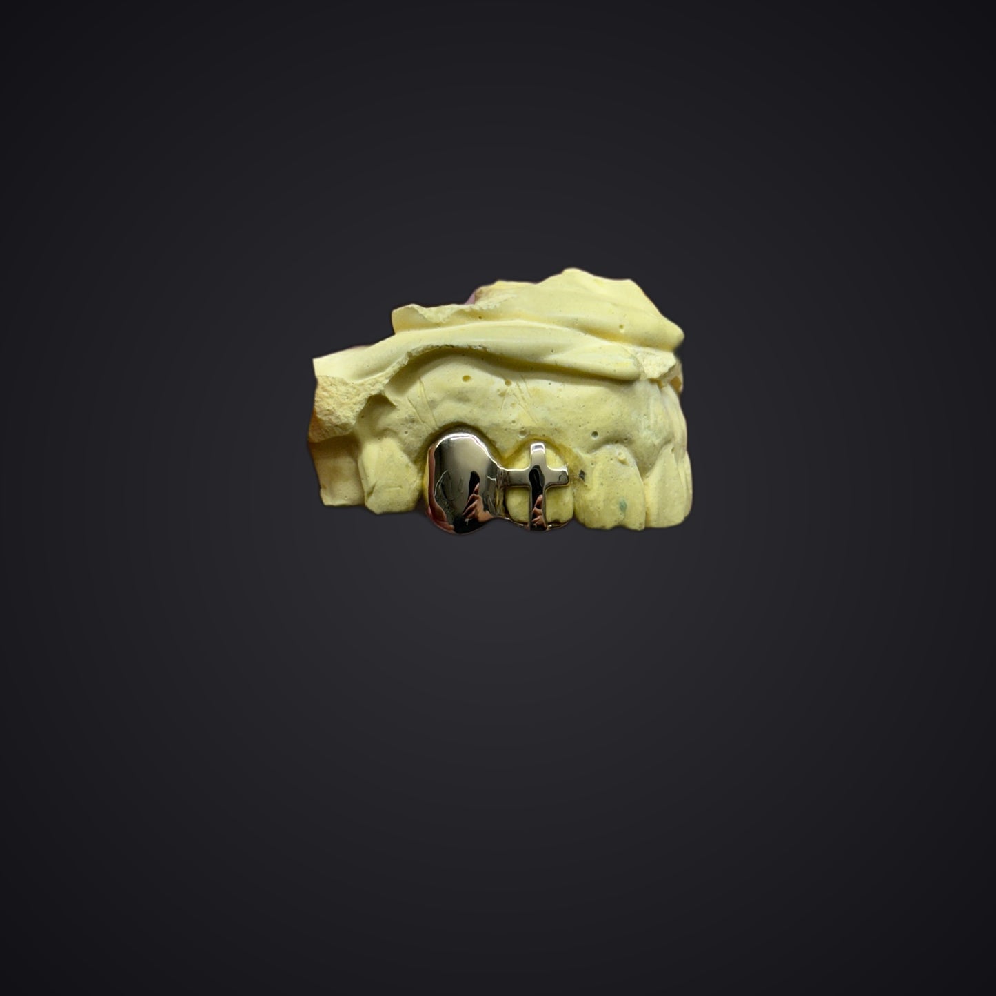 Custom Cross Open Face Grillz Silver / Gold