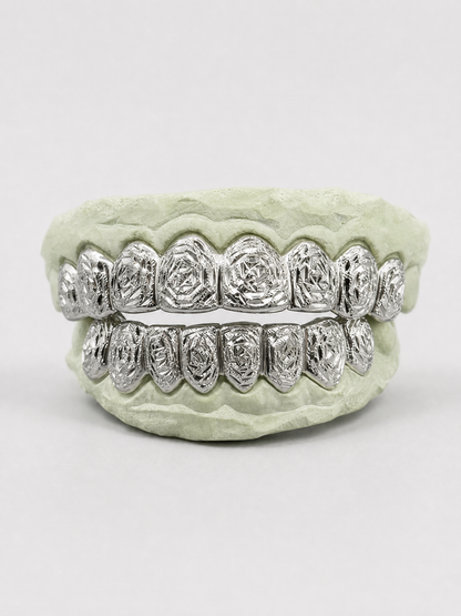 Rose Cut Grillz With Diamond Dust