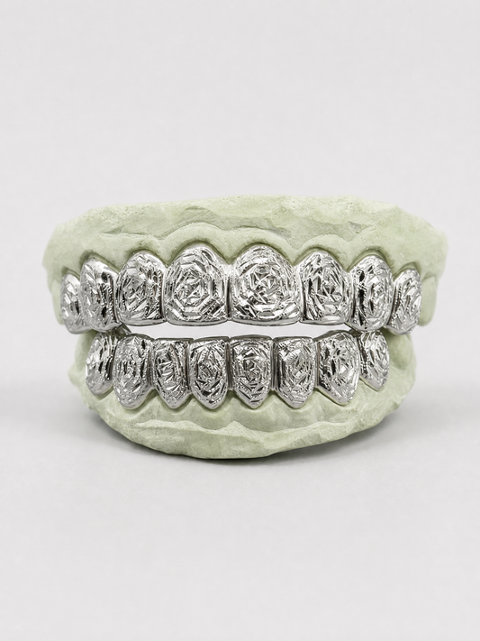 Rose Cut Grillz With Diamond Dust
