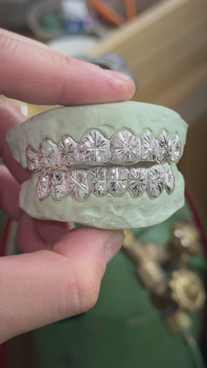 Star Burst Grillz with Diamond Dust